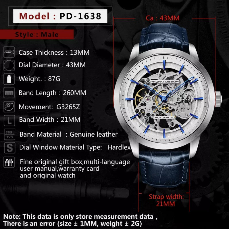 Pagani Design Esqueleto Automatico PD-1638