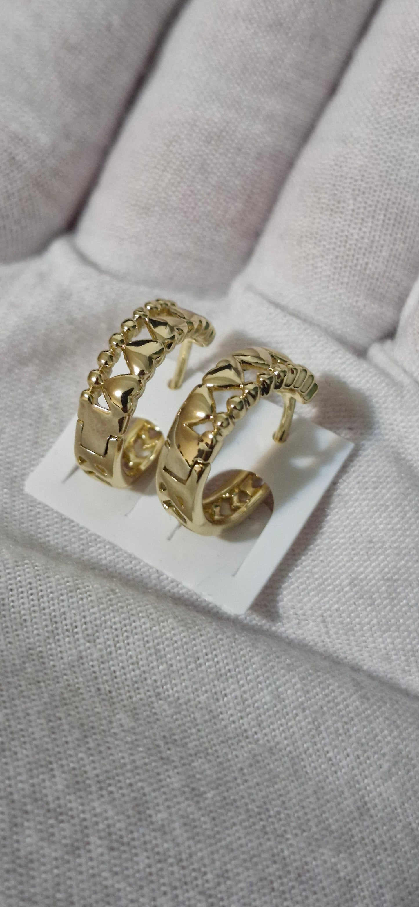 Aretes Aro de corazones