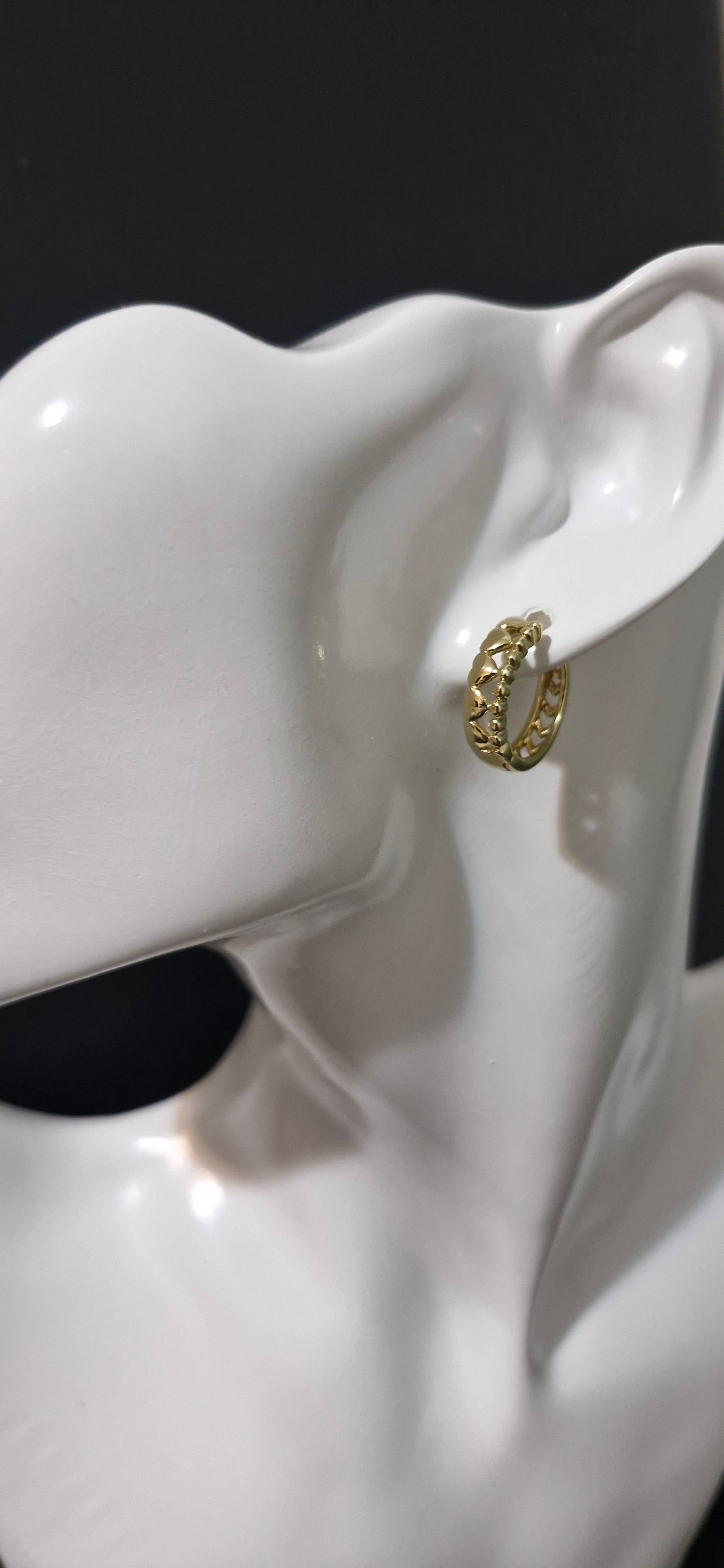 Aretes Aro de corazones