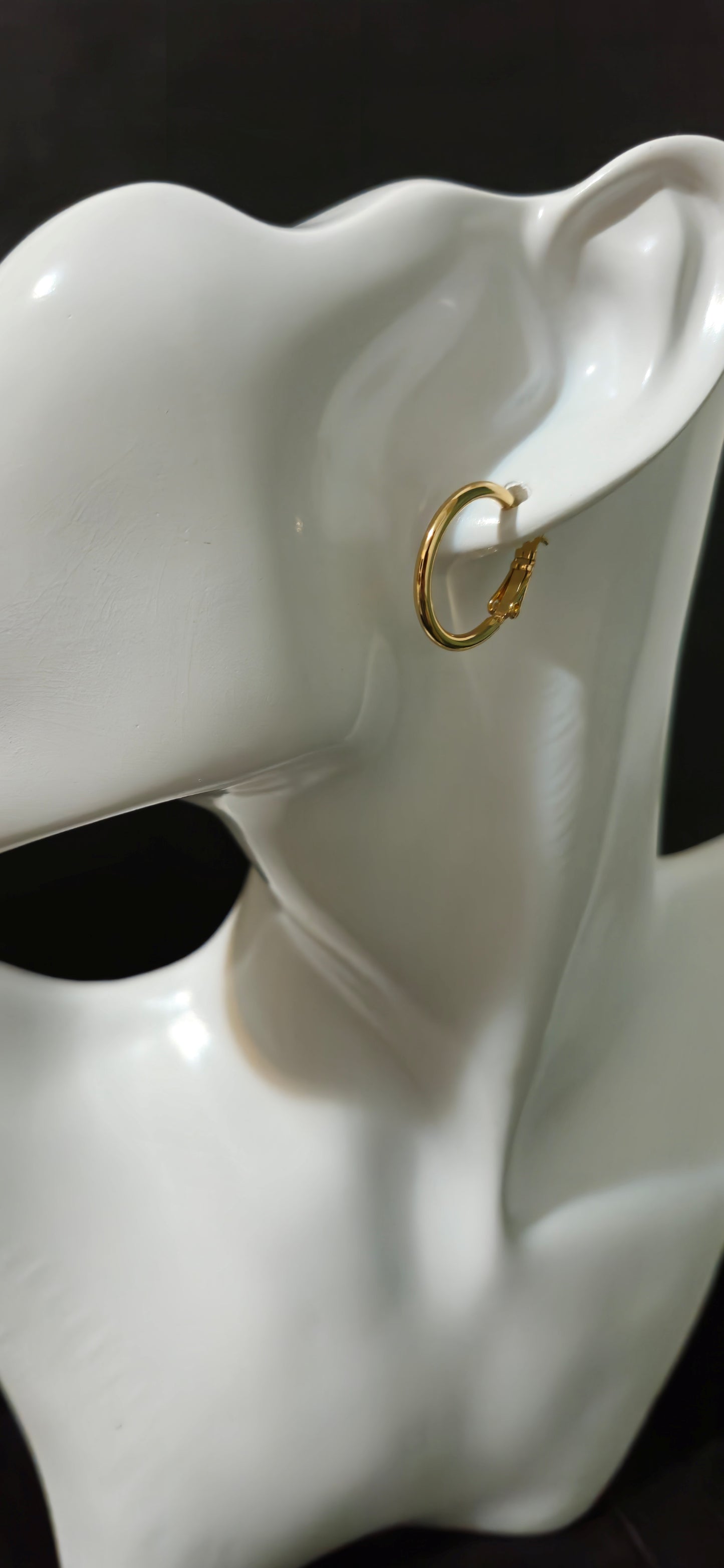 Aretes de aro con baño de oro rosa