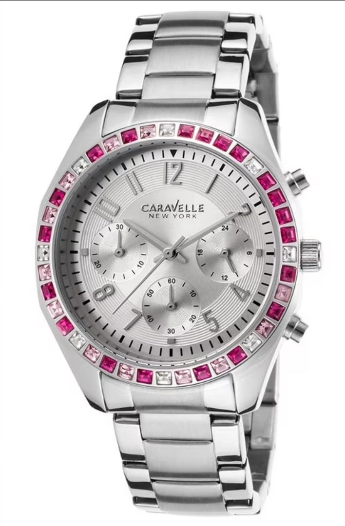 Caravelle by Bulova 43L172 – Elegante cronógrafo femenino (nuevo de exhibicion).