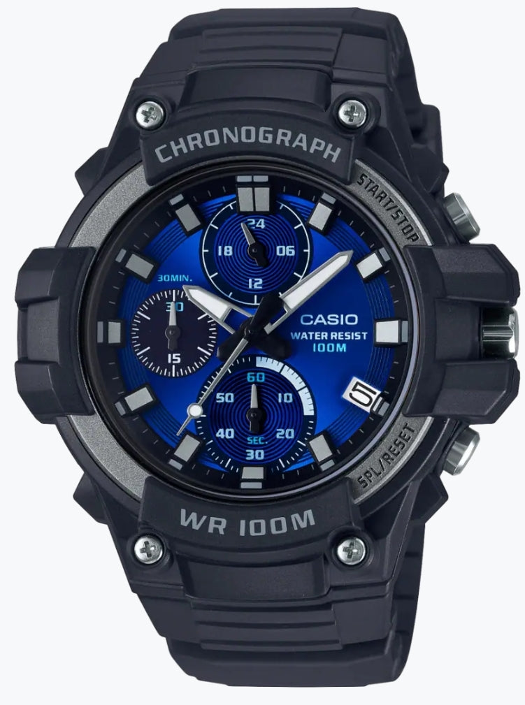 Casio MCW110H‑2A2V – Cronógrafo deportivo, resistente y ligero