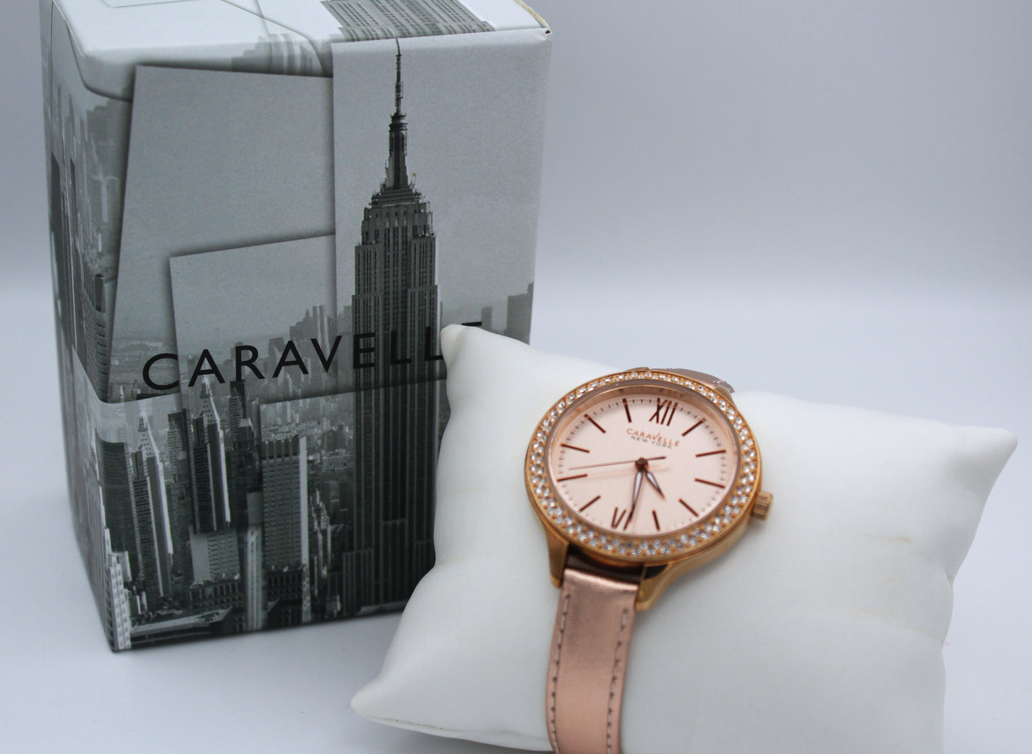 Caravelle by Bulova 44L132 – Lindo reloj femenino con baño en oro rosa