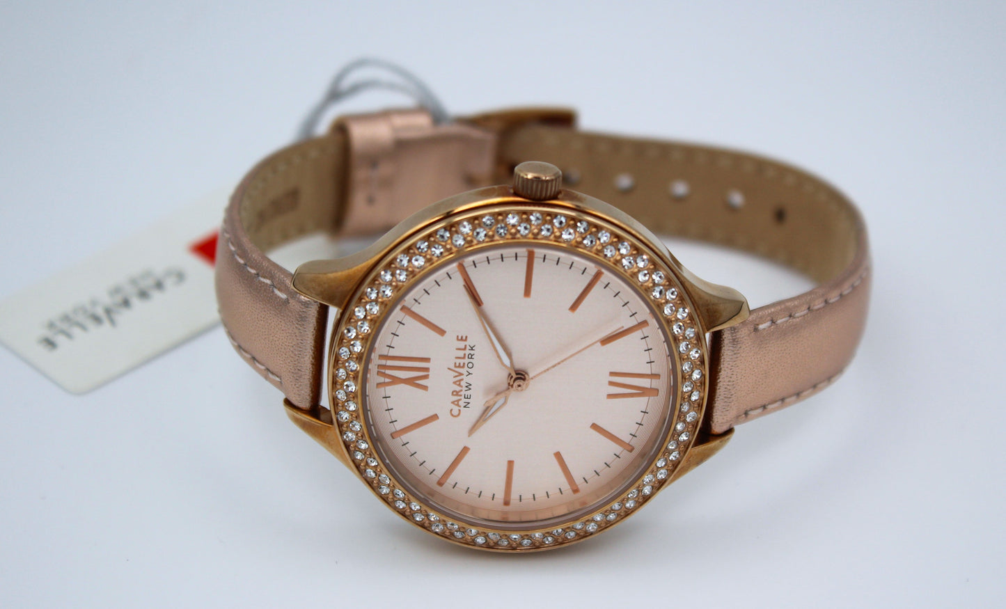 Caravelle by Bulova 44L132 – Lindo reloj femenino con baño en oro rosa