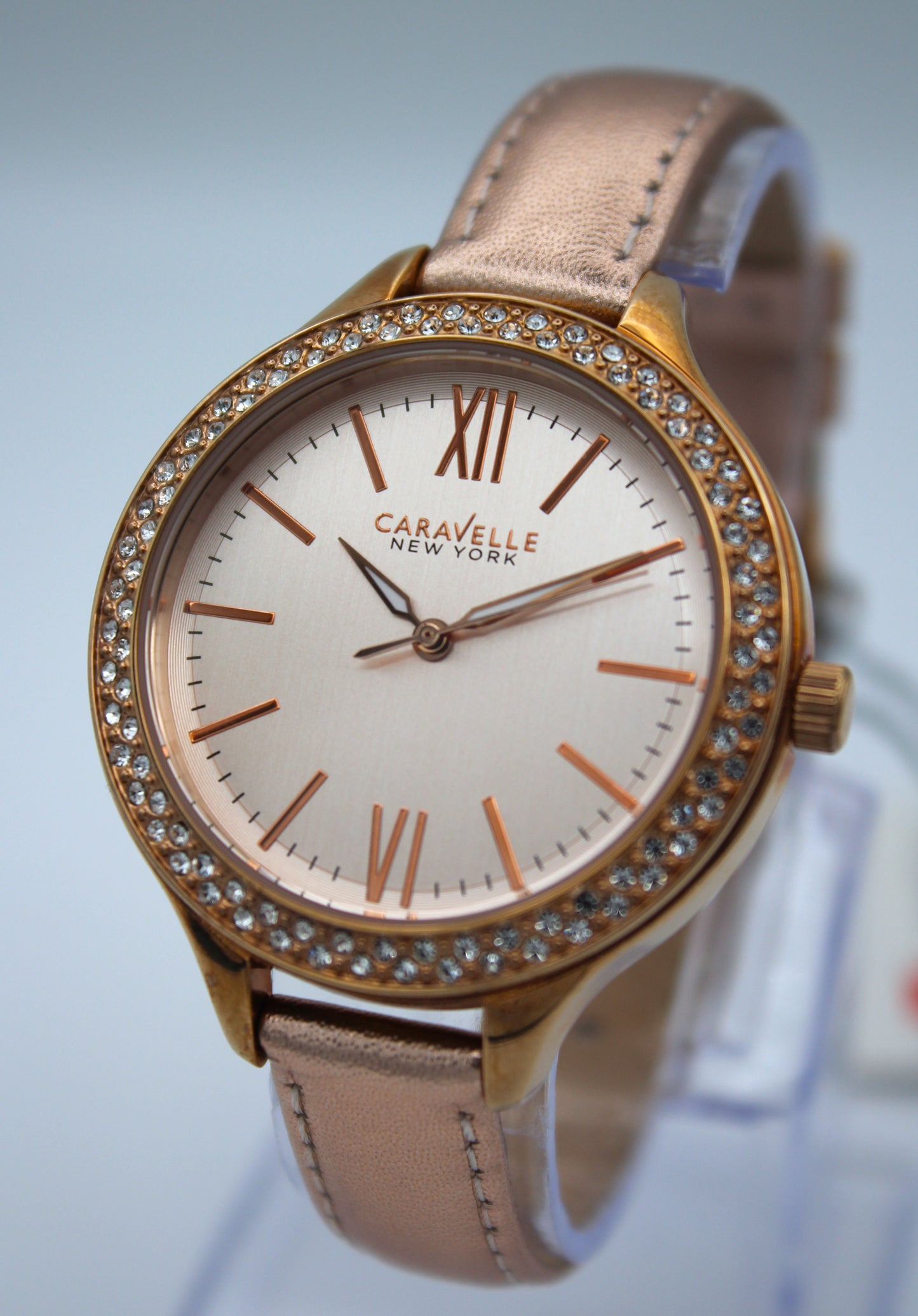 Caravelle by Bulova 44L132 – Lindo reloj femenino con baño en oro rosa