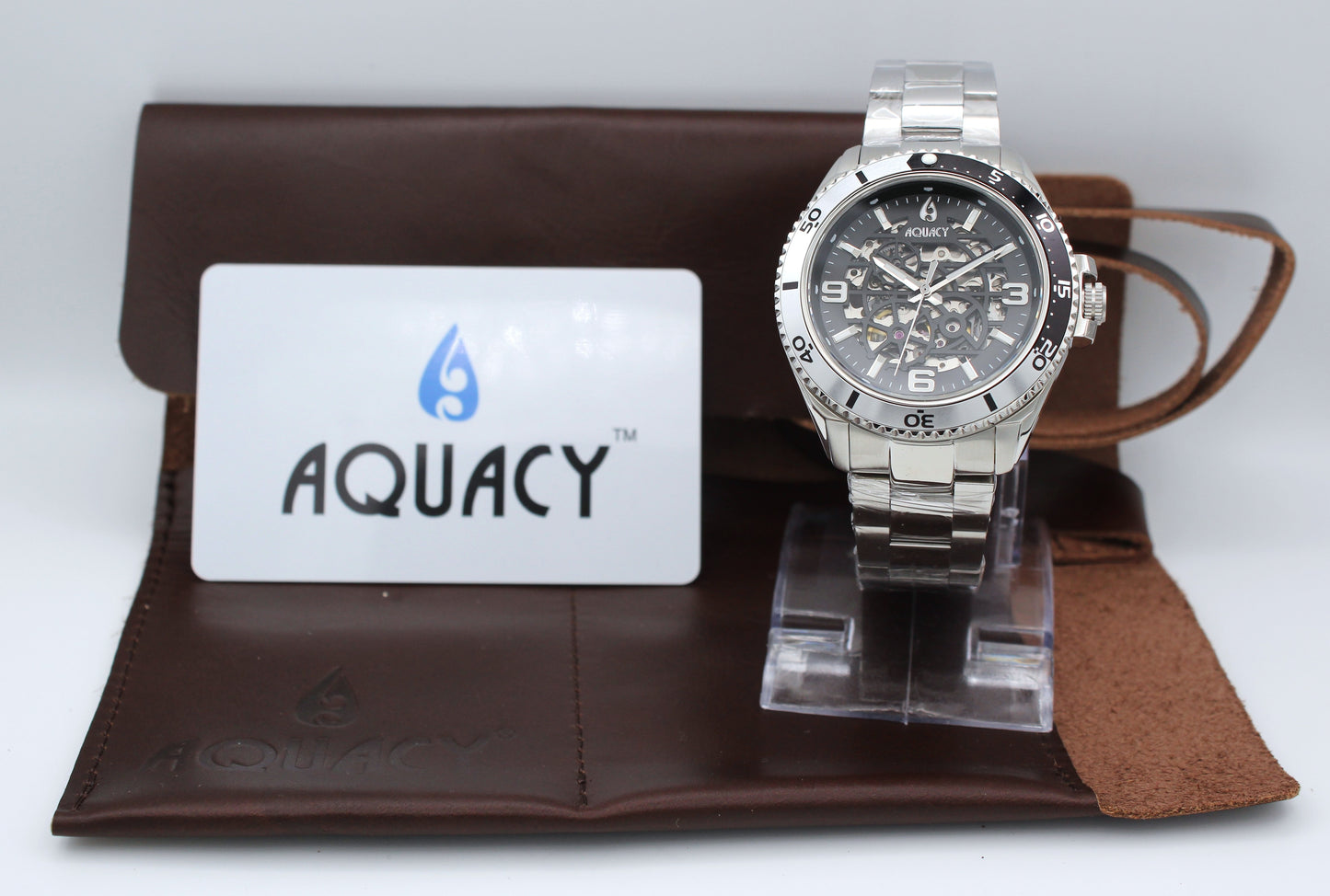 Aquacy Skeleton – Diver Automático gris con negro