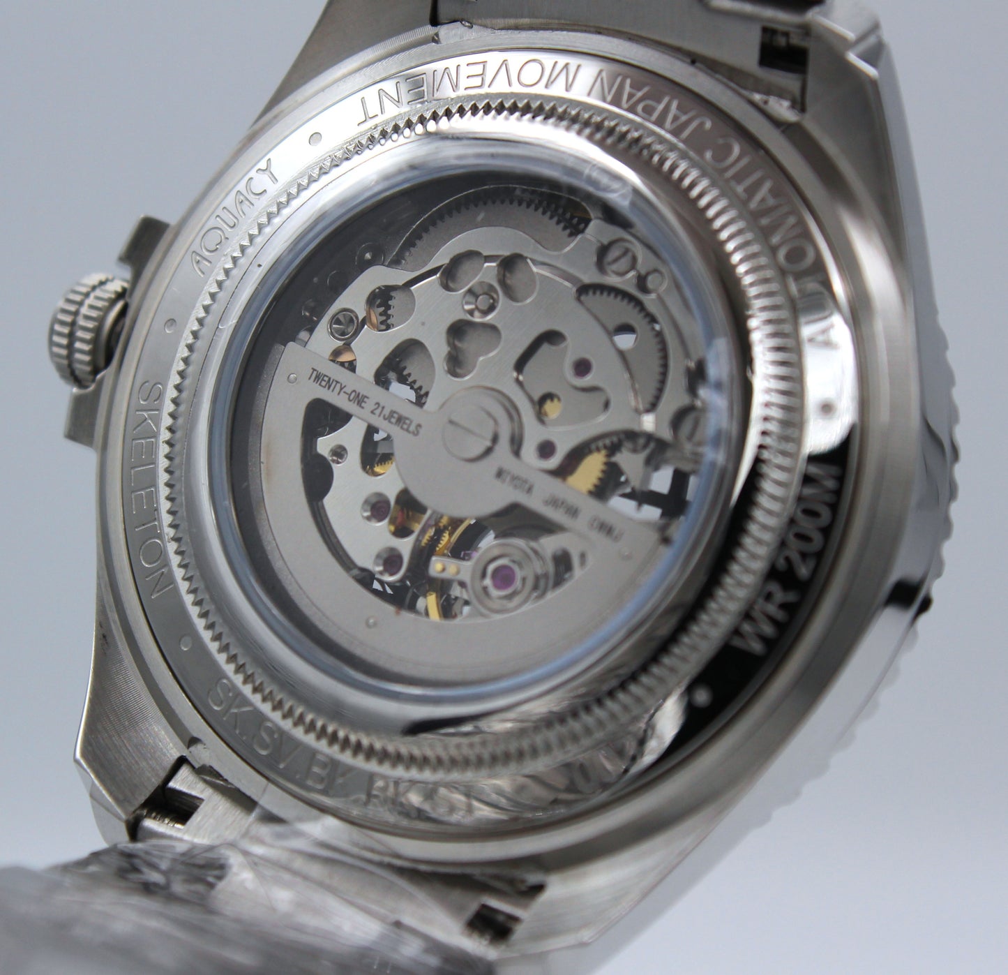 Aquacy Skeleton – Diver Automático gris con negro