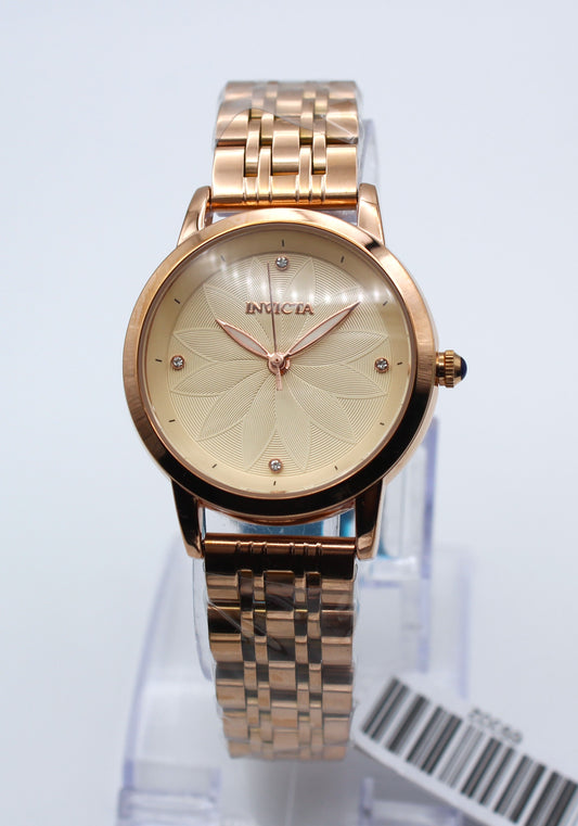 Invicta Wildflower 69302 – Elegancia en oro rosa