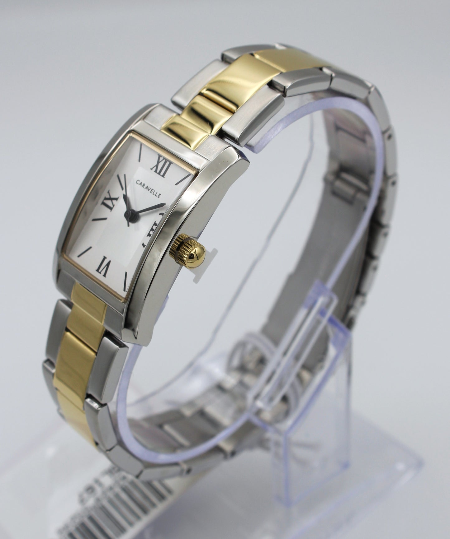 Caravelle by Bulova 45L167 – Elegante reloj tipo tank clásico femenino