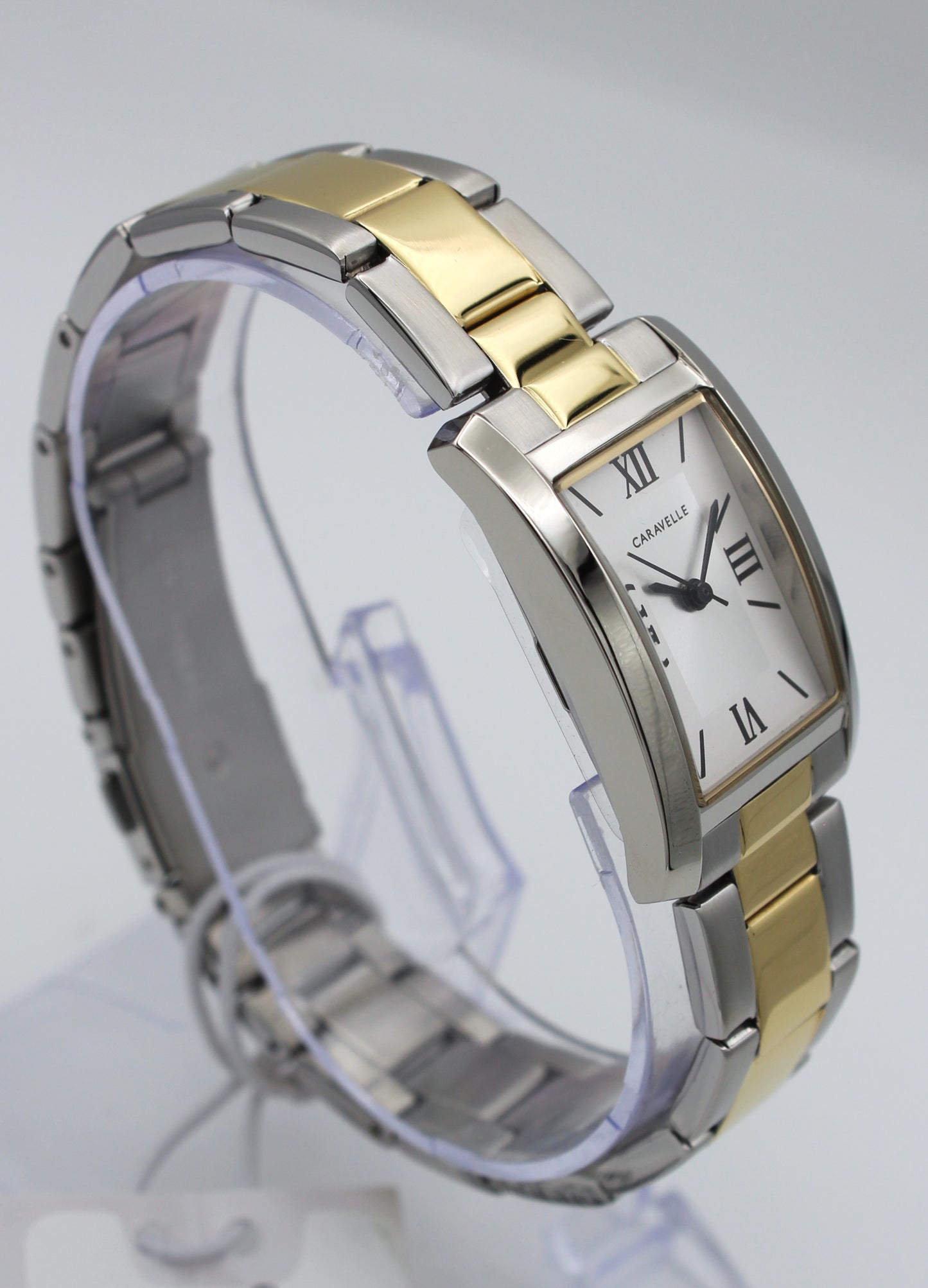 Caravelle by Bulova 45L167 – Elegante reloj tipo tank clásico femenino