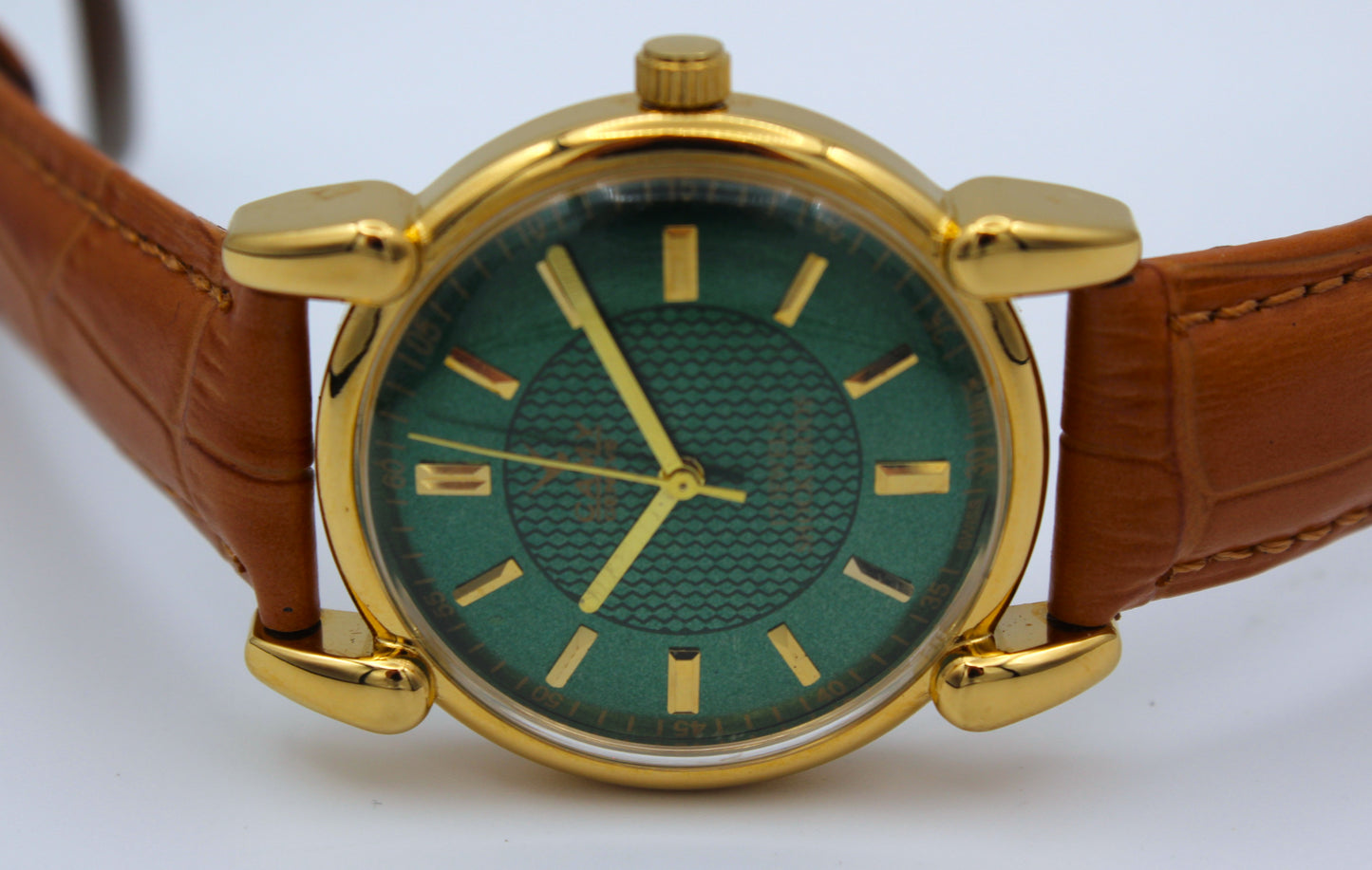 CAMY Geneve Reloj Vintage Suizo - Esfera Verde Sunburst