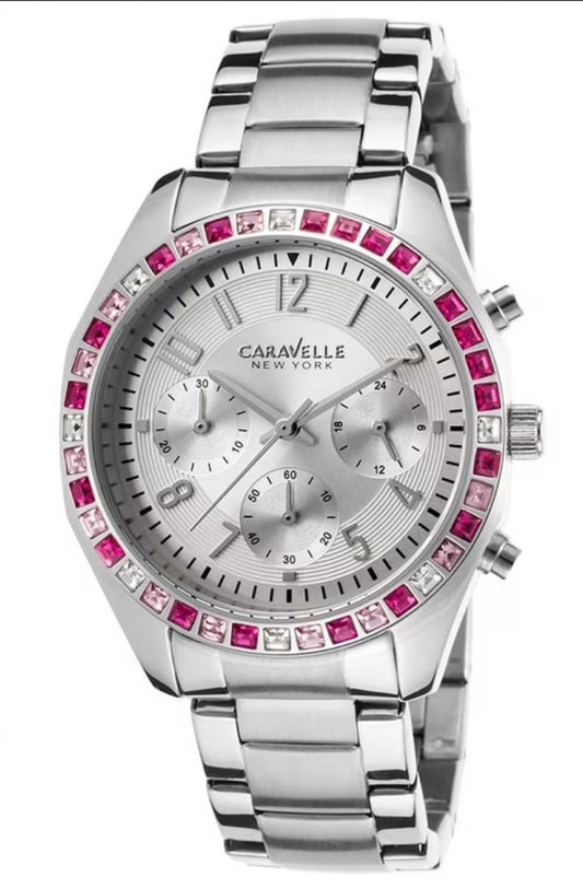 Caravelle by Bulova 43L172 – Elegante cronógrafo femenino (nuevo de exhibicion).
